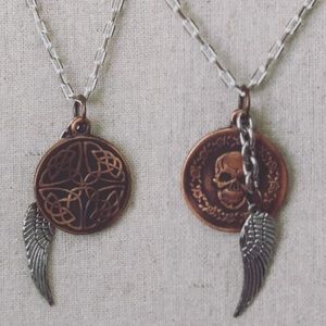 Cheryl Dufault 18k gold Pendant Coin Necklace